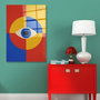 Wallity Cuadro Decorativo de Vidrio Templado Multicolor 70 x 100 cm